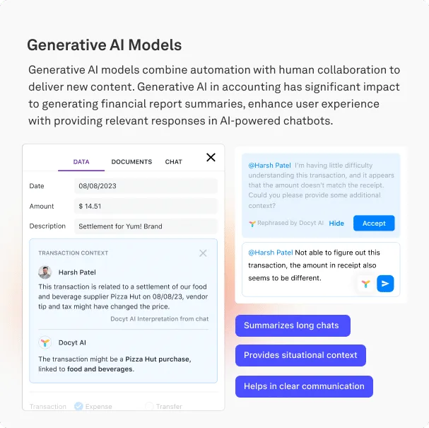 Docyt Generative AI Model