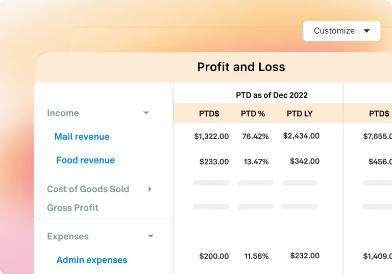 Profit and Loss Report
